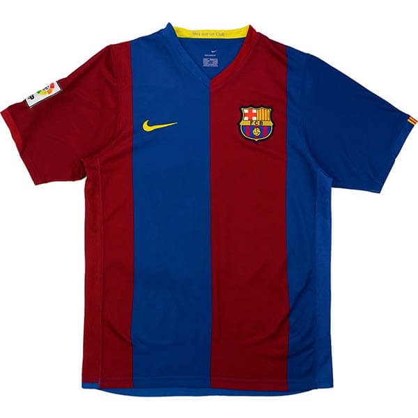 Maillot Football Barcelone Domicile Retro 2006 2007 Bleu Rouge